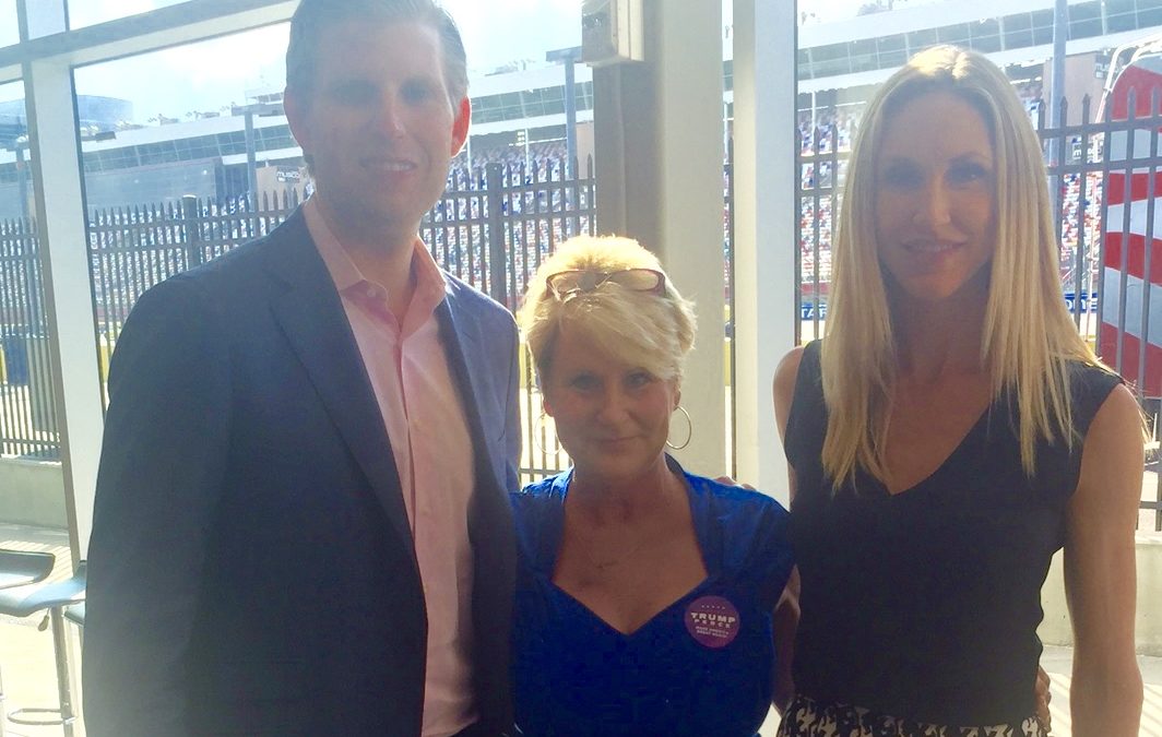 Great meeting Eric and Lara Trump