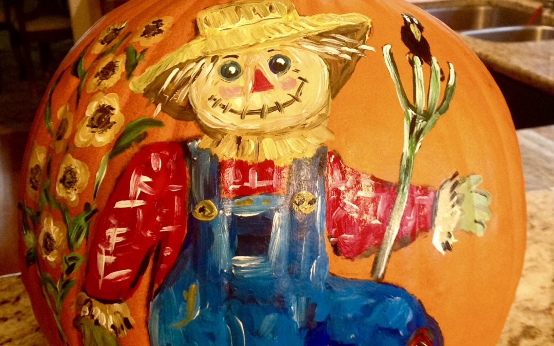 Pumpkin painting fun!